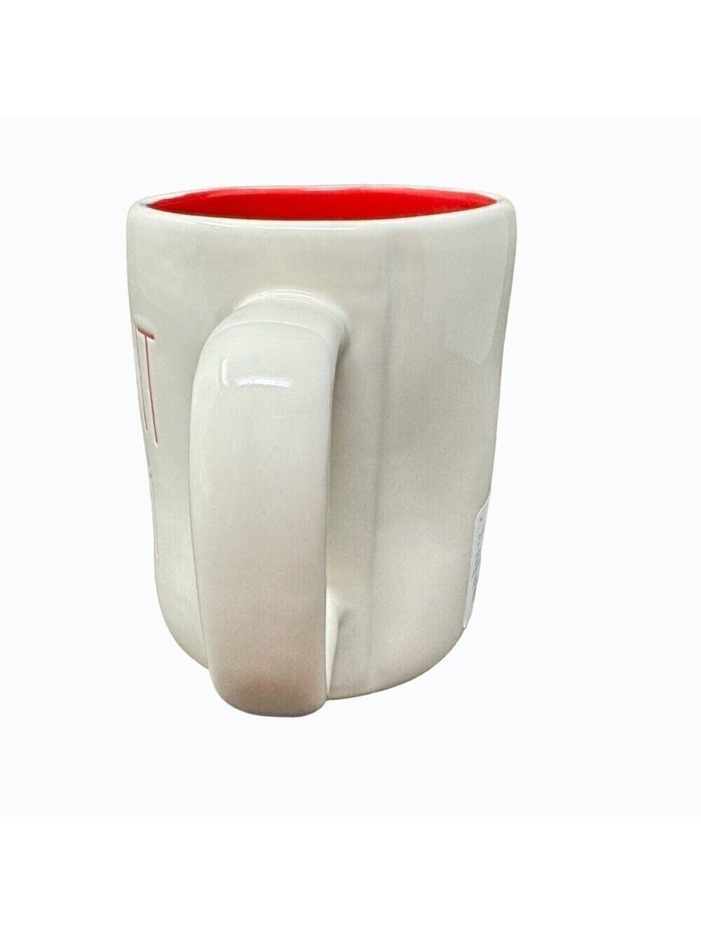 Rae Dunn Mug Peppermint Mocha Ceramic Large Coffee Cup Magenta LL Christmas Gift - Picture 3 of 7